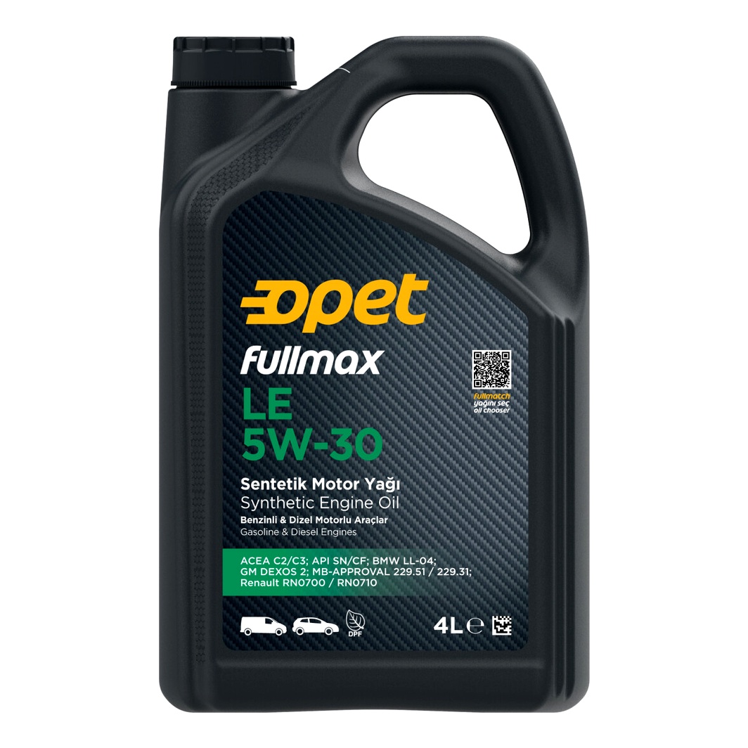 Моторна олива OPET Fullmax LE 5W-30 4 л (601223440)