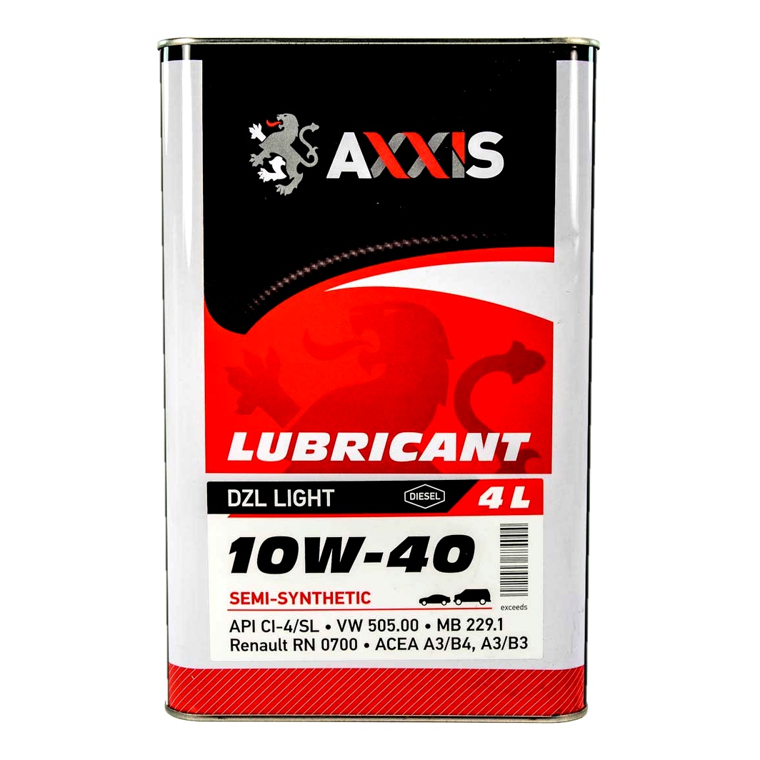 Моторна олива AXXIS DZL Light 10W-40 4 л (AX2039) - zapix