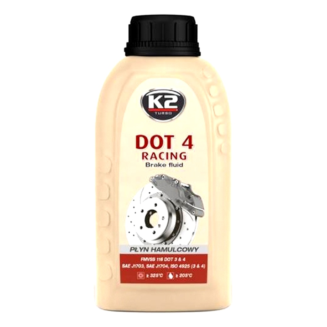 Гальмівна рідина K2 DOT 4 Racing пластик 0.25 л T126 - zapix