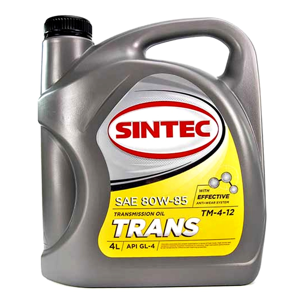 Трансмісійна олива SINTEC ТМ4-12 GL-4 80W-85 4 л 900272 - zapix