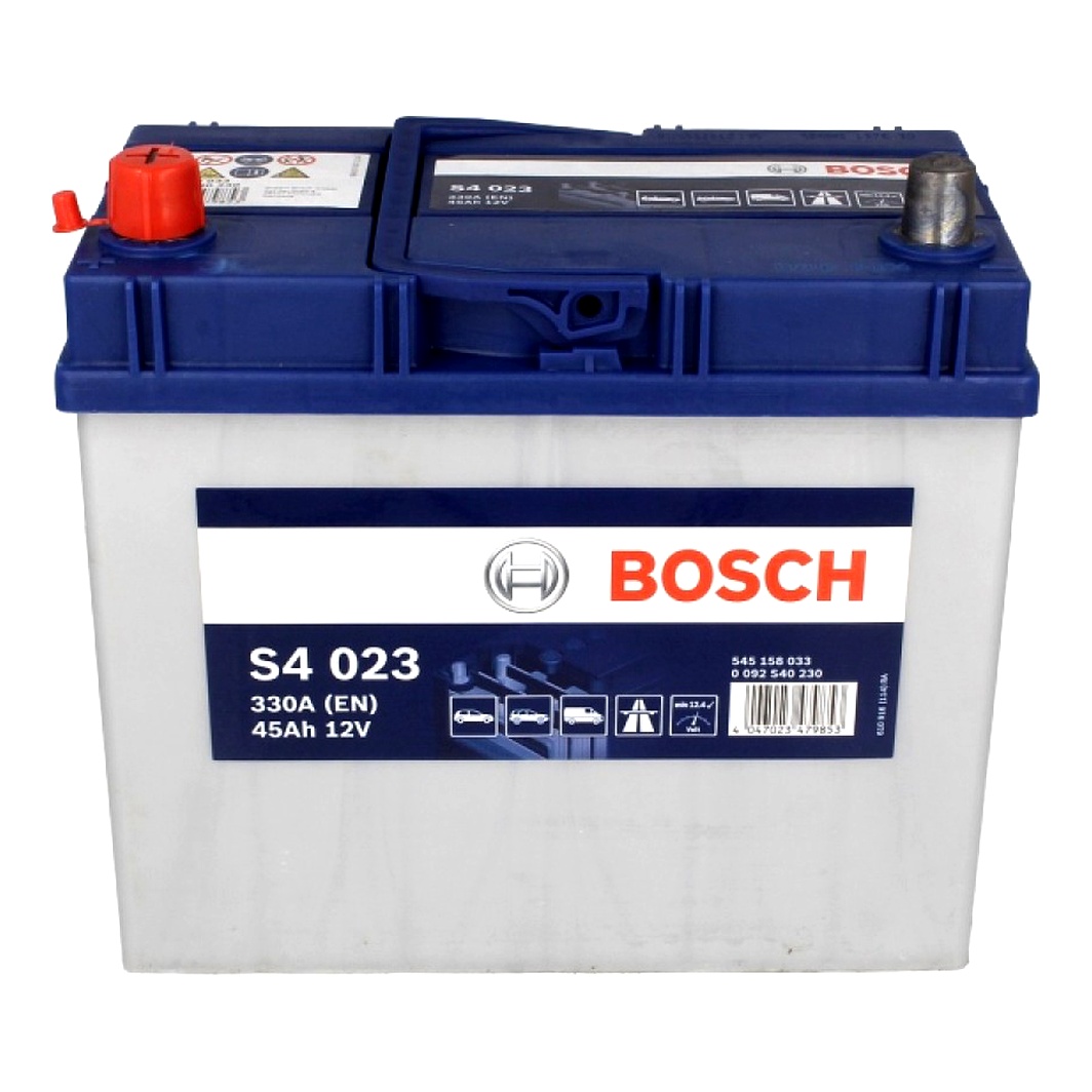 Акумулятор BOSCH S4 Silver 12V 45Ah 330A L+ 0092S40230 - zapix