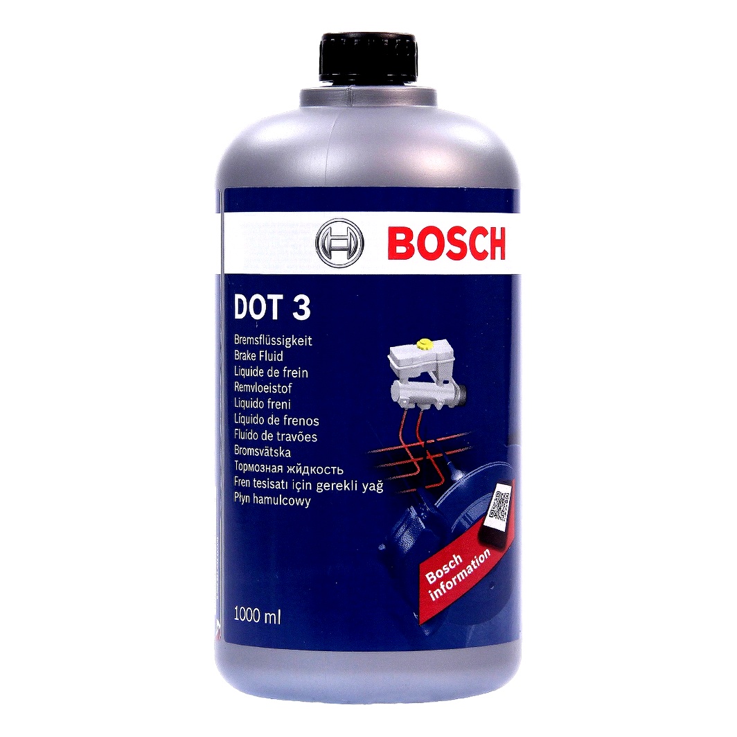 Гальмівна рідина BOSCH DOT 3 пластик 1 л 1987479101 - zapix