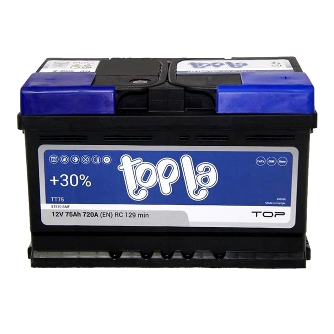 Акумулятор TOPLA Top 12V 75Ah 720A R+ 118072 - zapix