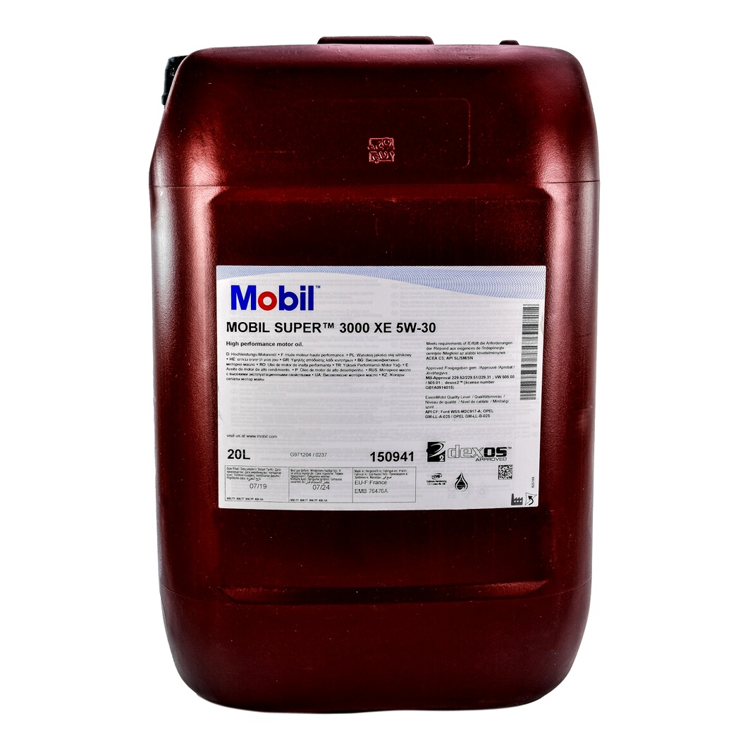 Моторное масло MOBIL Super 3000 XE 5W-30 20 л (150941) - zapix
