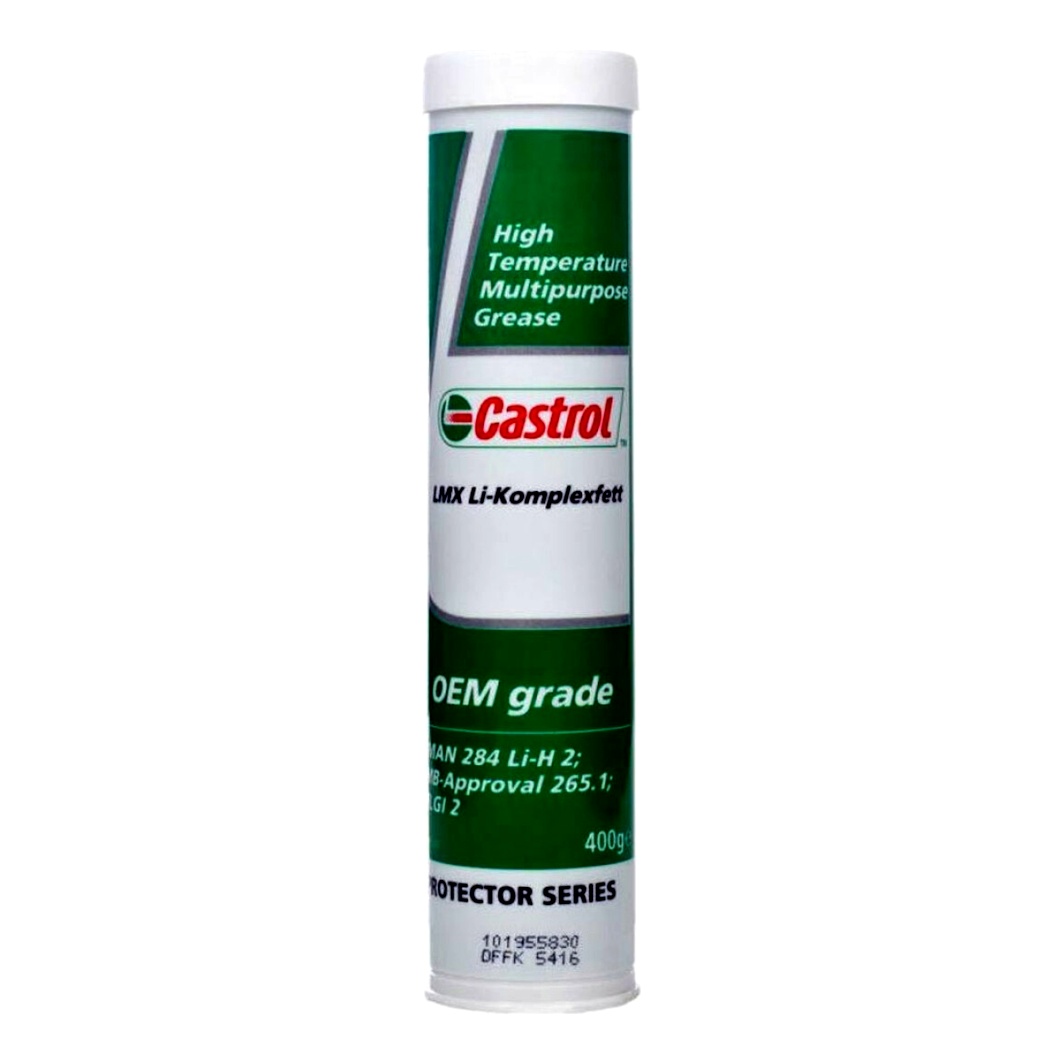 Смазка литиевая CASTROL LMX Li-Komplexfett для подшипников 400 мл (LMXLIK04KG) - zapix