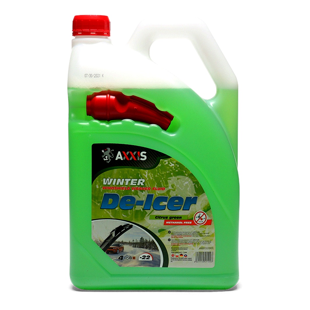 Омивач скла готовий зимовий -22°С AXXIS De-icer цитрусовий 4 л AX2103 - zapix