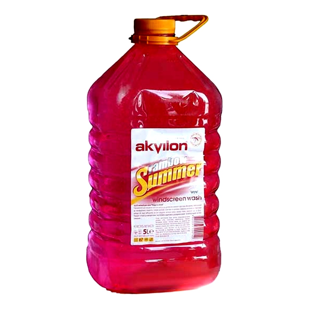 Омивач скла готовий літній -5°С AKVILON Rainbow 5 л AKVILONSUMMER5L - zapix