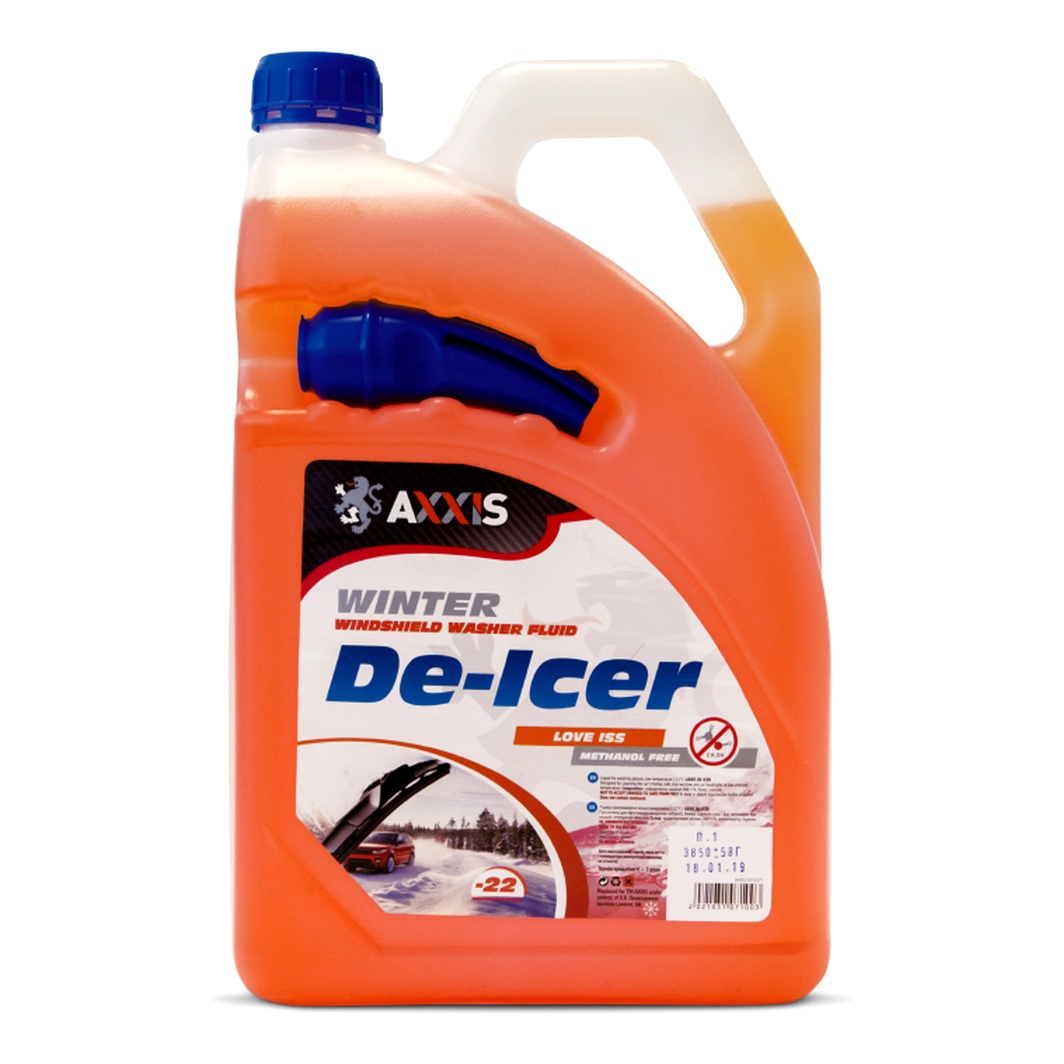 Омивач скла готовий зимовий -22°С AXXIS De-icer апельсин 4 л AX2013 - zapix