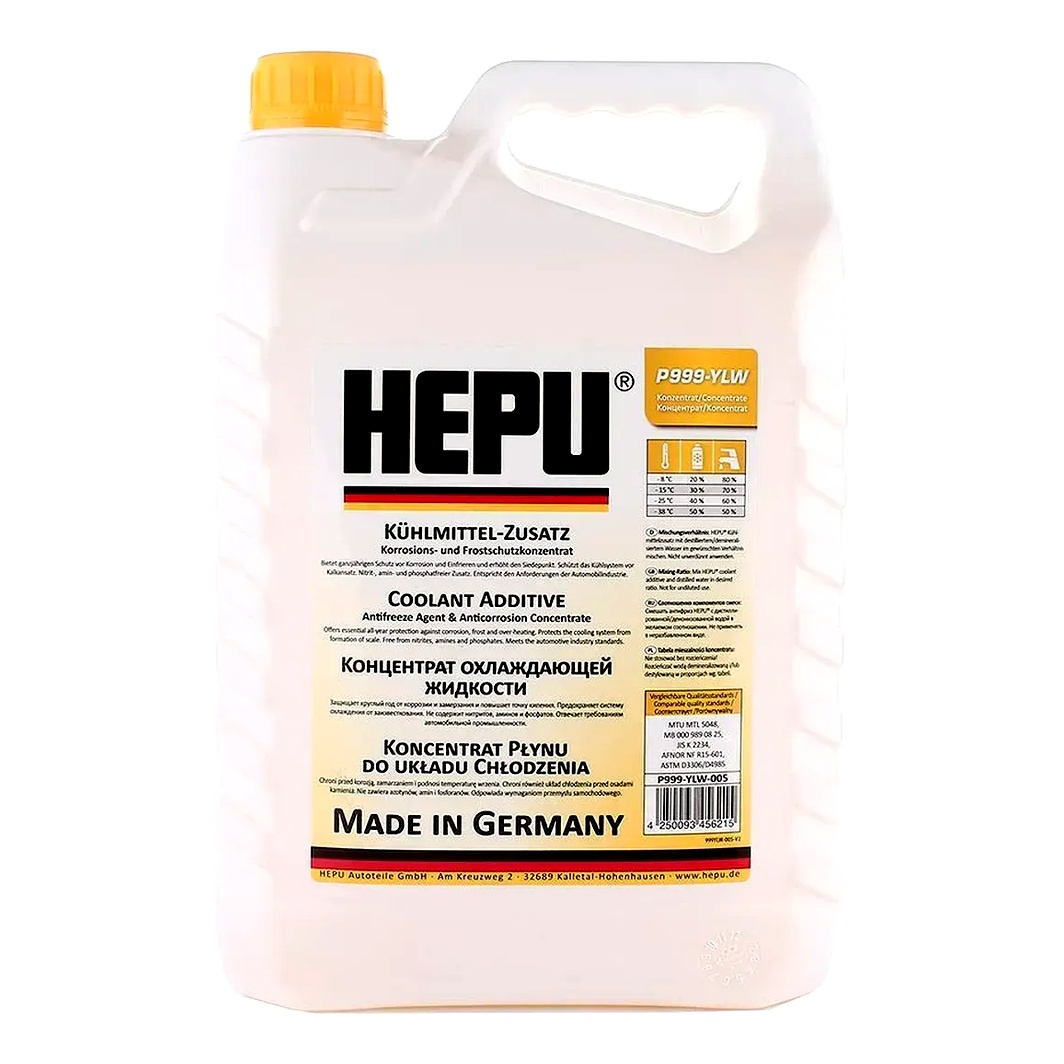 Концентрат антифризу HEPU жовтий G11 5 л (P999YLW005) - zapix
