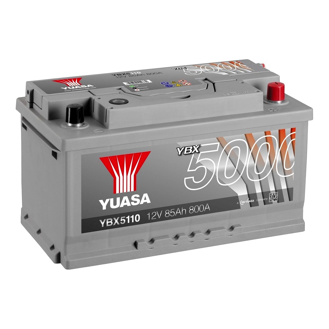 Акумулятор YUASA YBX 5000 12V 85Ah 800A R+ YBX5110 - zapix