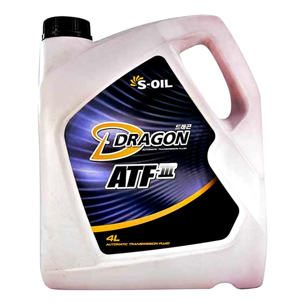 Трансмиссионное масло S-OIL DRAGON ATF III 4 л DATFIII4 - zapix