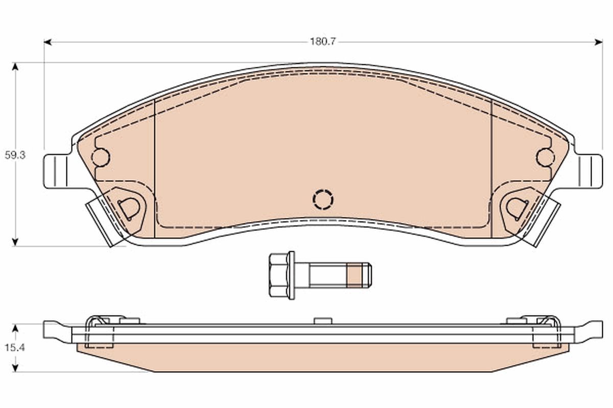 Гальмівні колодки дискові TRW GDB4451 - zapix