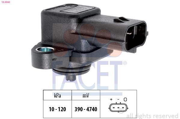 Датчик тиску наддува FACET 103042 - zapix
