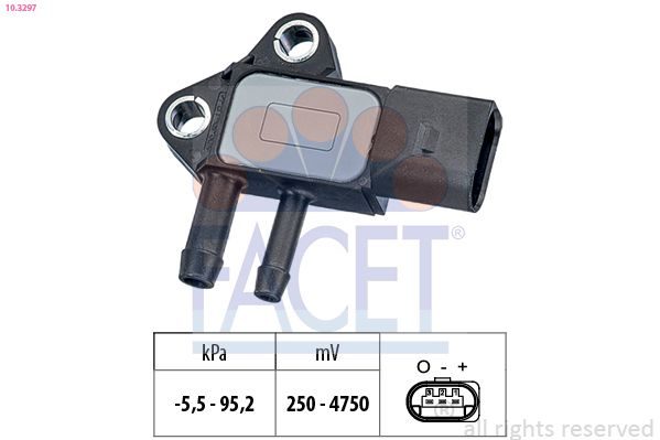 Датчик тиску відпрацьованих газів FACET 103297 - zapix