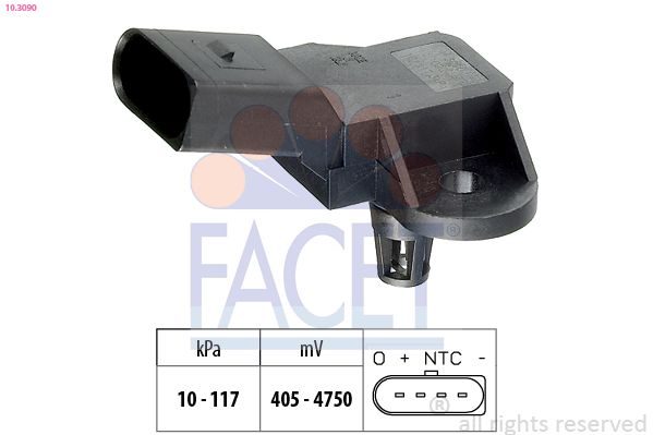 Датчик тиску наддува FACET 103090 - zapix