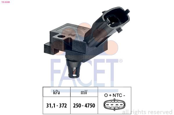 Датчик тиску наддува FACET 103248 - zapix