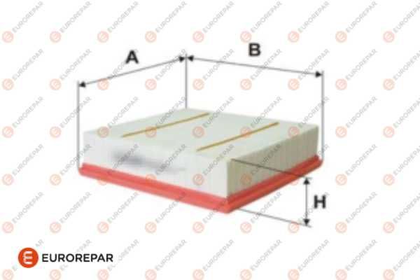 Повітряний фільтр EUROREPAR 1616268280 - zapix