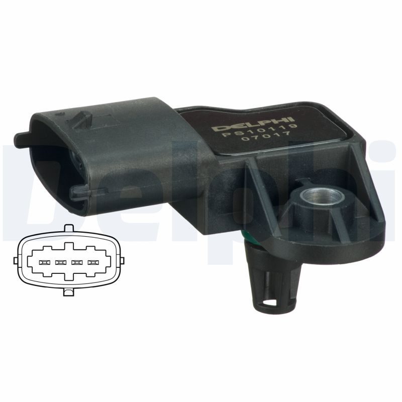 Датчик тиску наддува DELPHI PS10119 - zapix