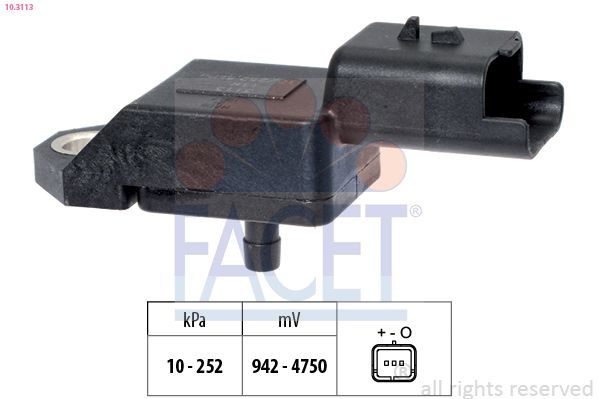 Датчик тиску наддува FACET 103113 - zapix