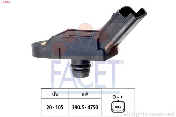 Датчик тиску наддува FACET 103005 - zapix