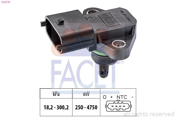 Датчик тиску наддува FACET 103178 - zapix