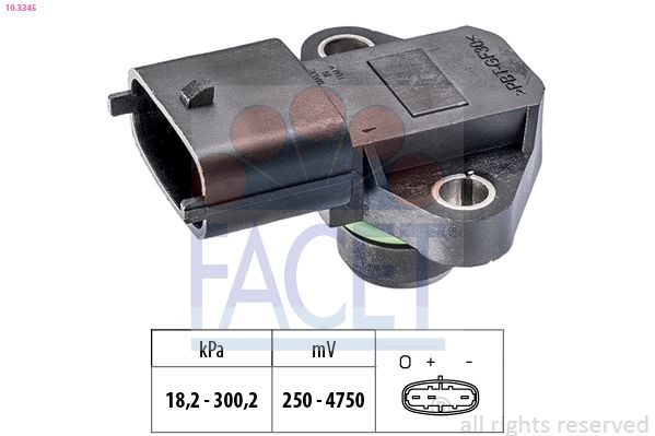 Датчик тиску наддува FACET 103345 - zapix