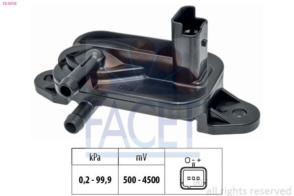 Датчик тиску наддува FACET 103316 - zapix