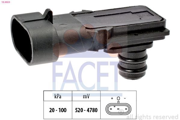 Датчик тиску наддува FACET 103023 - zapix