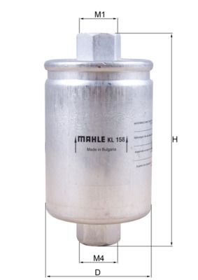 Паливний фільтр MAHLE KL158 - zapix