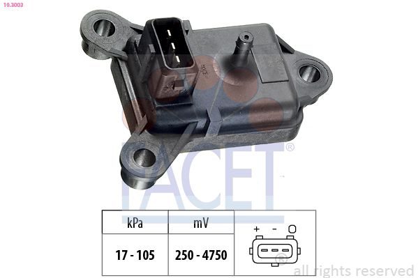 Датчик тиску наддува FACET 103003 - zapix