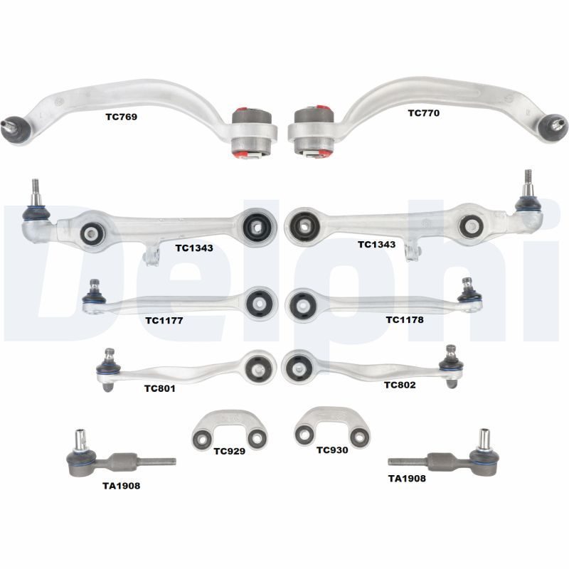 Ремкомплект рычага подвески DELPHI TC1900KIT