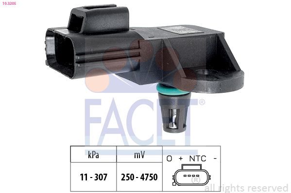 Датчик тиску наддува FACET 103205 - zapix