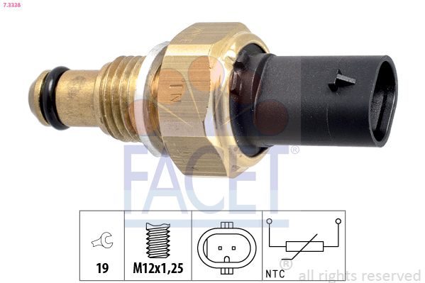 Датчик температури палива FACET 73338 - zapix