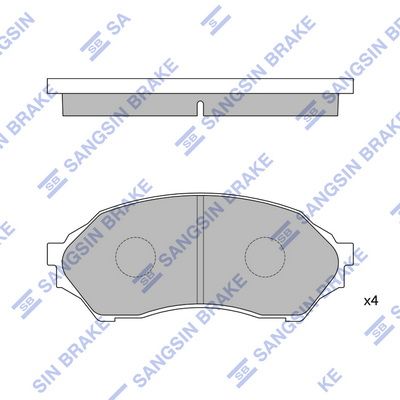 Гальмівні колодки дискові HI-Q SP1227 - zapix