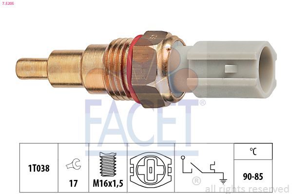 Датчик вмикання вентилятора FACET 75205 - zapix