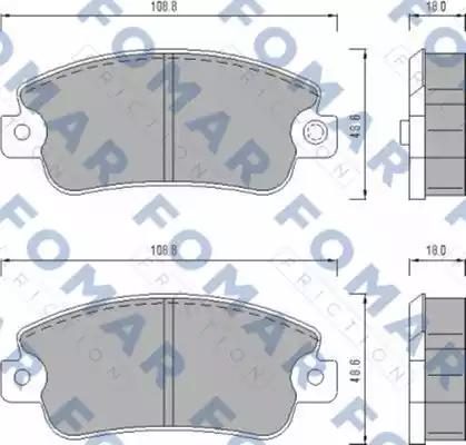Гальмівні колодки дискові FOMAR FRICTION FO433481 - zapix