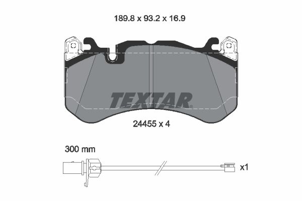Гальмівні колодки дискові TEXTAR 2445501 - zapix