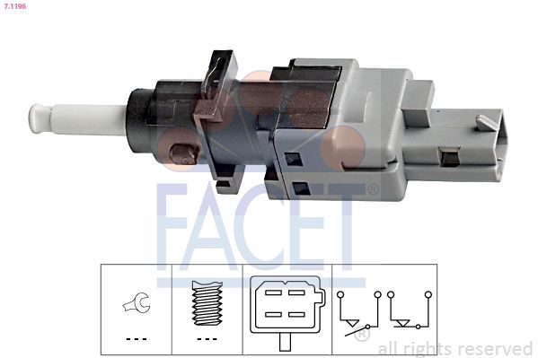 Датчик положення педалі зчеплення FACET 71196 - zapix