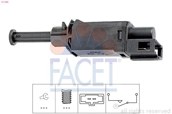 Датчик положення педалі зчеплення FACET 71143 - zapix
