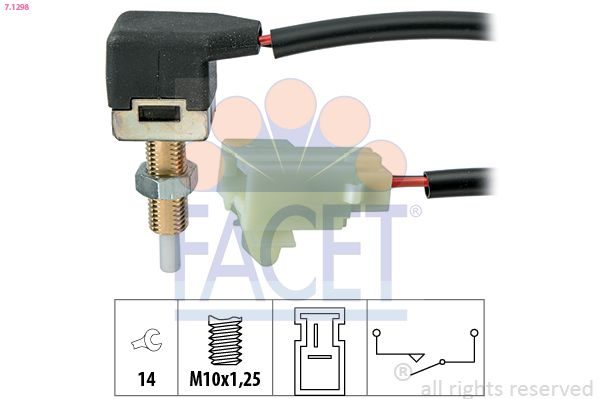 Датчик положення педалі зчеплення FACET 71298 - zapix