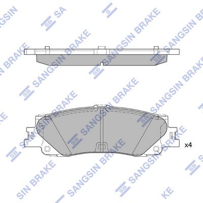 Гальмівні колодки дискові HI-Q SP4039 - zapix