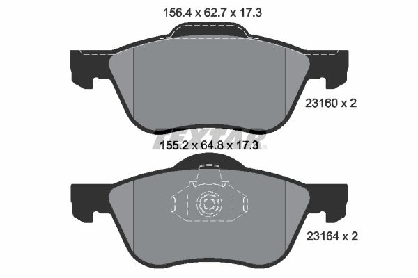 Гальмівні колодки дискові TEXTAR 2316001 - zapix