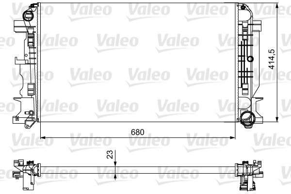 Радіатор охолодження двигуна VALEO 734926 - zapix