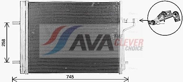 Радіатор кондиціонера AVA QUALITY COOLING FD5694D - zapix