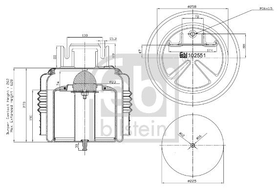 Пневматична підвіска FEBI BILSTEIN 102551 - zapix