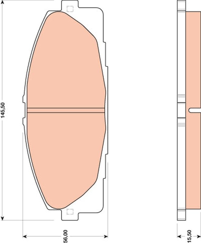 Гальмівні колодки дискові TRW GDB3485 - zapix