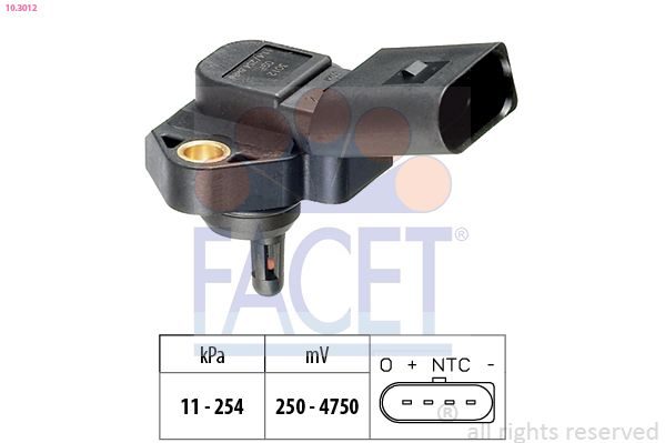 Датчик тиску наддува FACET 103012 - zapix