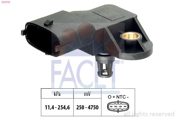 Датчик тиску наддува FACET 103110 - zapix