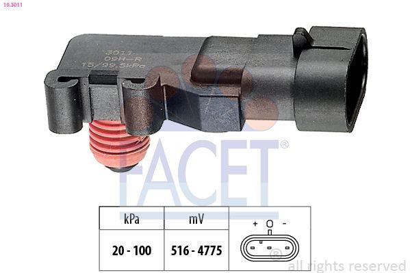 Датчик тиску наддува FACET 103011 - zapix