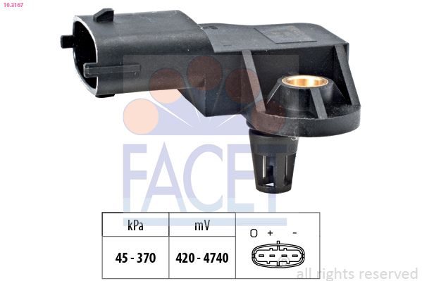 Датчик тиску наддува FACET 103167 - zapix